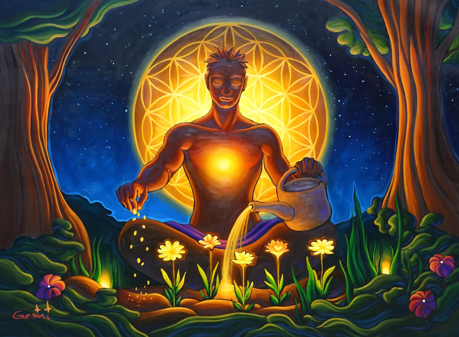 The Gardener painting