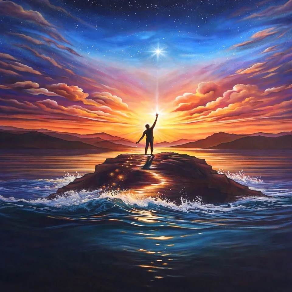 Letting Go, Letting In painting
