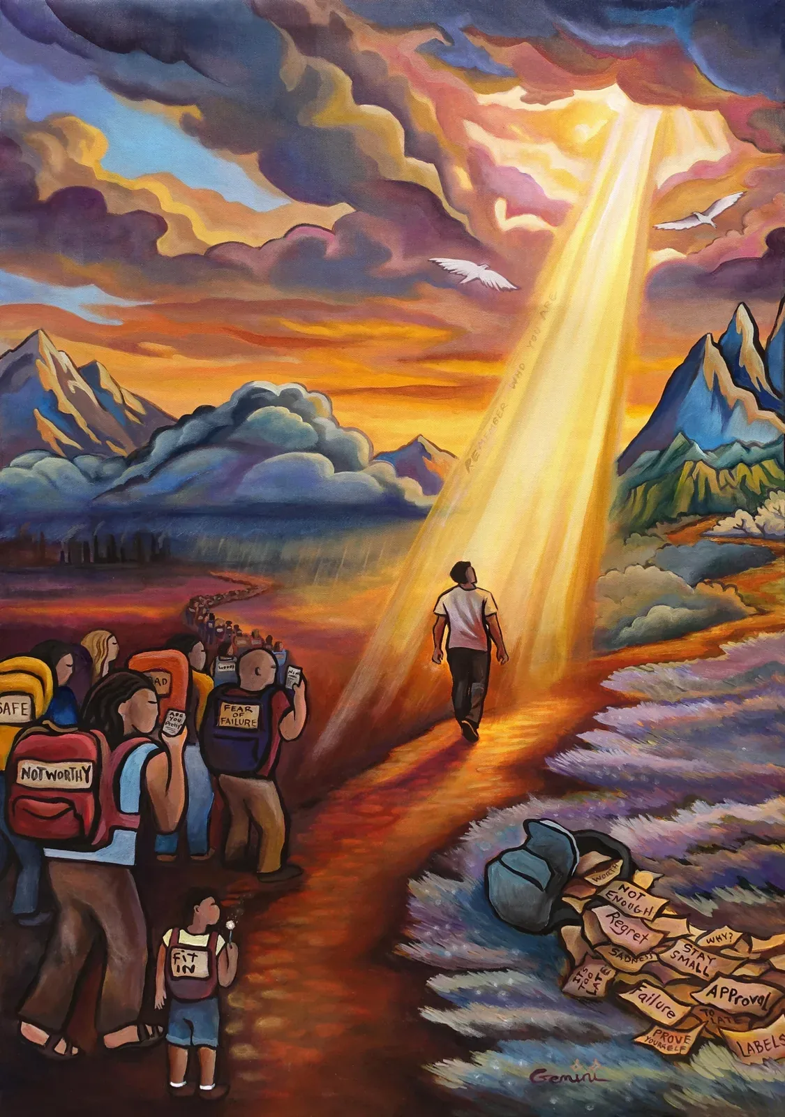 Put Down What You Are Carrying painting