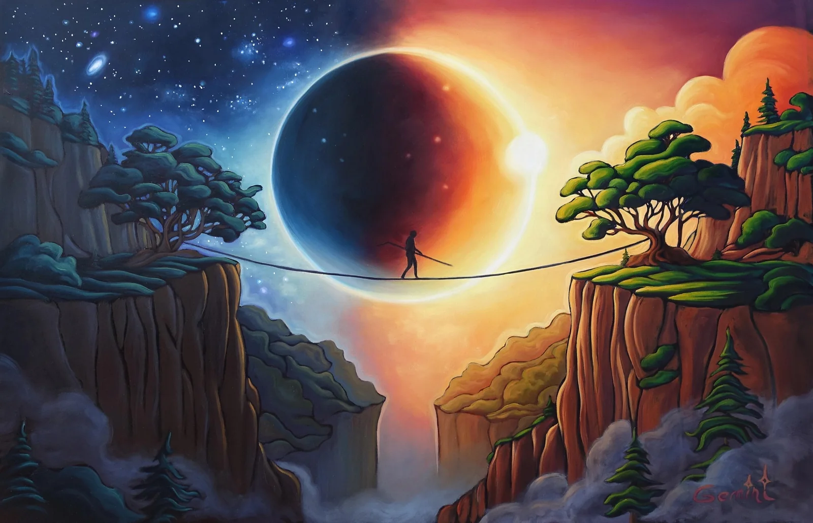 The Sacred Crossing painting